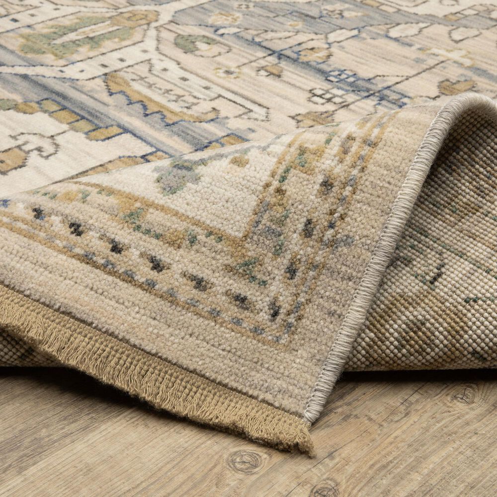 Oriental Weavers Acacia ACA07 Beige and Grey 2&#39;6&quot; x 10&#39; Runner, , large