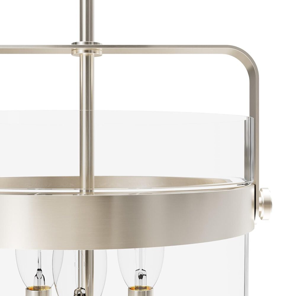Hunter Karloff 12&quot; 3-Light Pendant in Brushed Nickel, , large