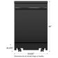 GE Appliances 24" Interior Portable Dishwasher in Black, , large