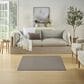 Nourison Courtyard Ivory and Charcoal 4" Square Indoor/Outdoor Area Rug, , large