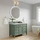 James Martin Vanities Brittany 48" Single Bathroom Vanity in Smokey Celadon with 3 cm Arctic Fall Solid Surface Top and Rectangular Sink, , large