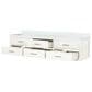 Lexora Home Castor 80" Double Bathroom Vanity in White with 2 cm White Quartz Top and Rectangular Sinks, , large