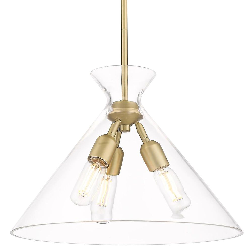Golden Lighting Malta 3-Light Pendant in Brushed Champagne Bronze, , large