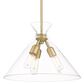Golden Lighting Malta 3-Light Pendant in Brushed Champagne Bronze, , large