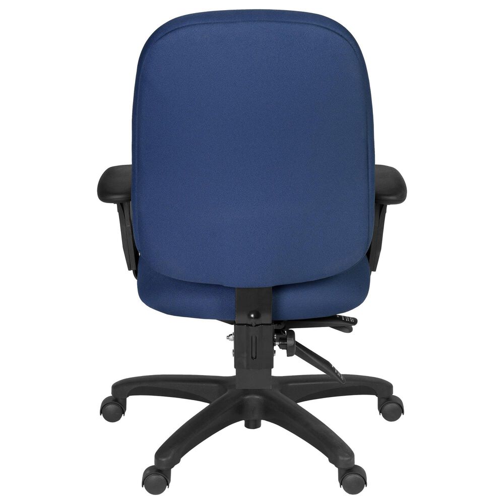 Regency Global Sourcing Comfort Series Multifunctional Swivel Computer Task Chair in Navy Blue, , large