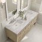 James Martin Vanities Breckenridge 72" Double Vanity in Whitewashed Oak with 3 cm Victorian Silver Quartz Top, , large