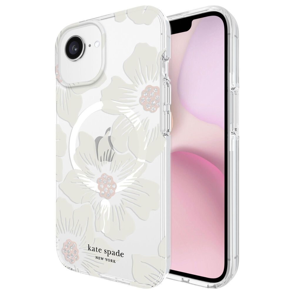 Kate Spade Protective MagSafe Case for Apple iPhone 16e/15/14/13 in Hollyhock Floral, , large
