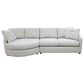 Fulton Home Malibu 2-Piece Stationary Sectional with Left Facing Chaise in Sansa Oatmeal, , large