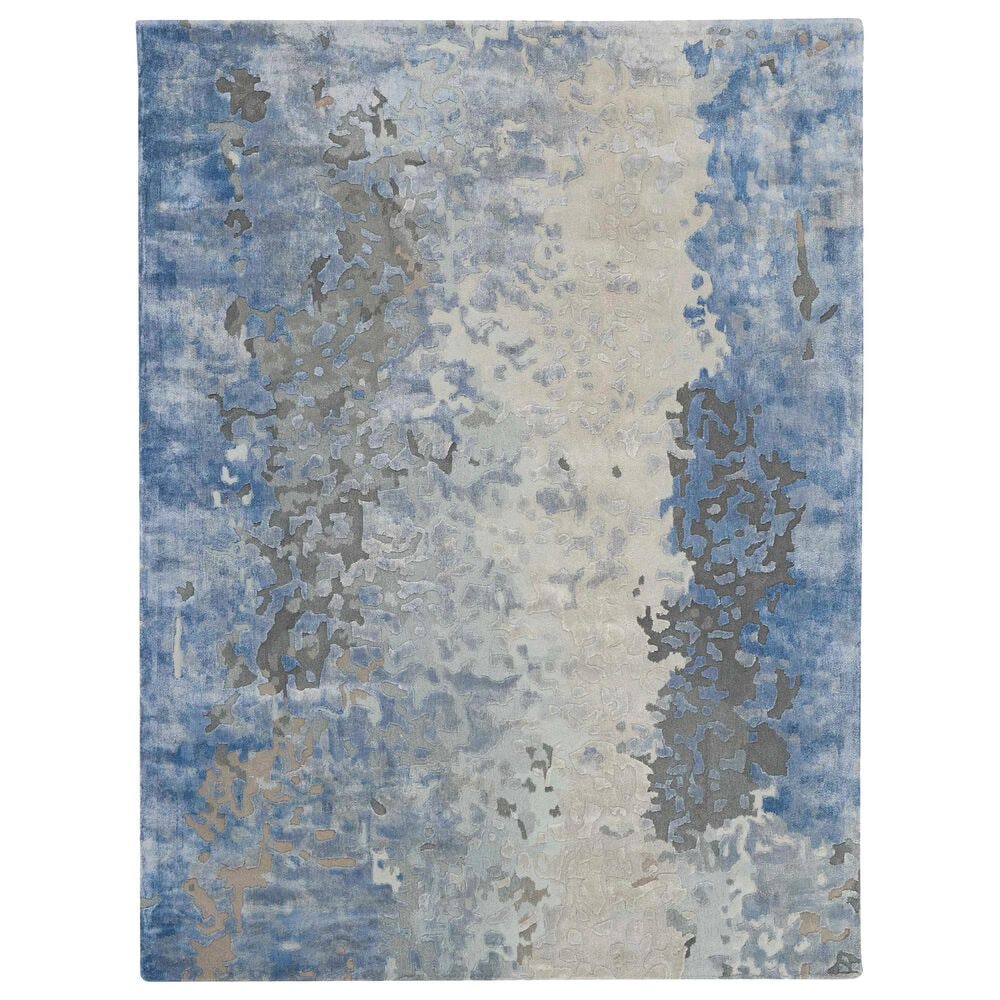 Nourison Prismatic 5"6" x 7"5" Denim Area Rug, , large