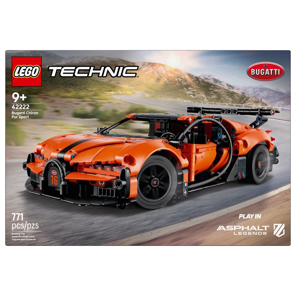 LEGO Technic Bugatti Chiron Pur Sport Hyper Car Building Set, , large