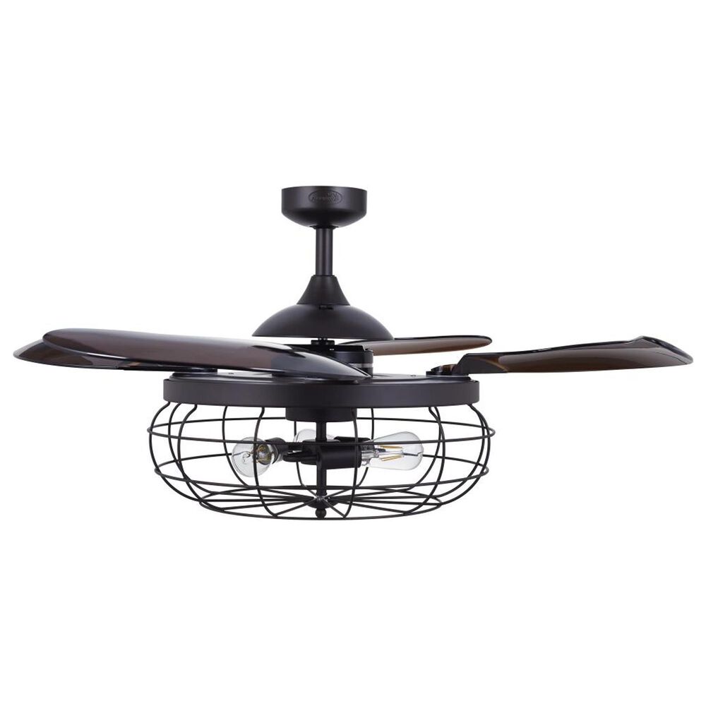 Beacon Lighting Fanaway 48&quot; Ceiling Fan with Light in Oil Rub Bronze, , large