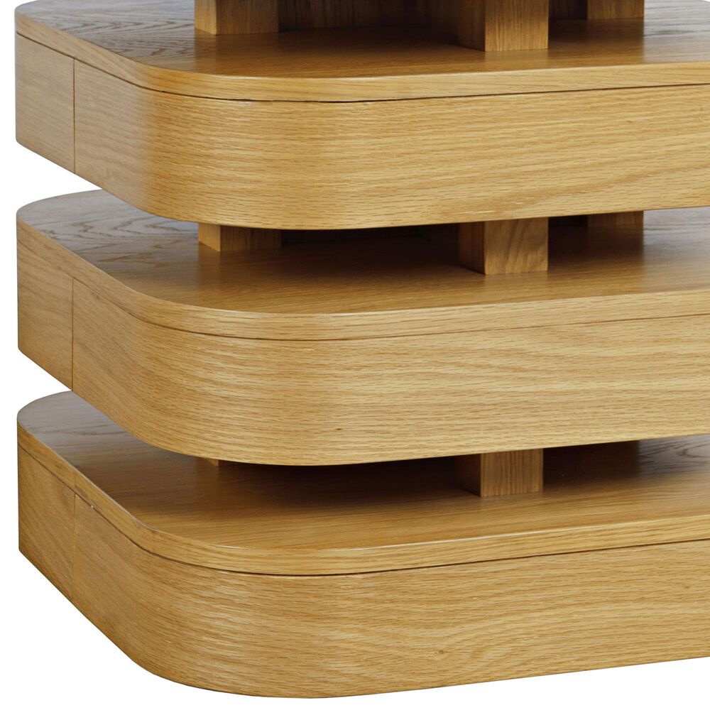 Waltham Brix Square End Table in Oak, , large