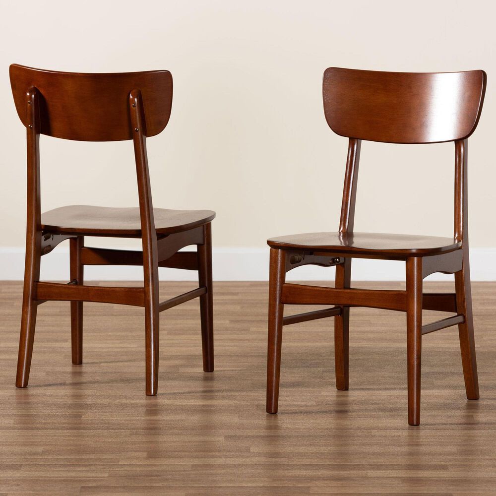 Baxton Studio Netherlands Side Chair in Dark Walnut (Set of 2), , large