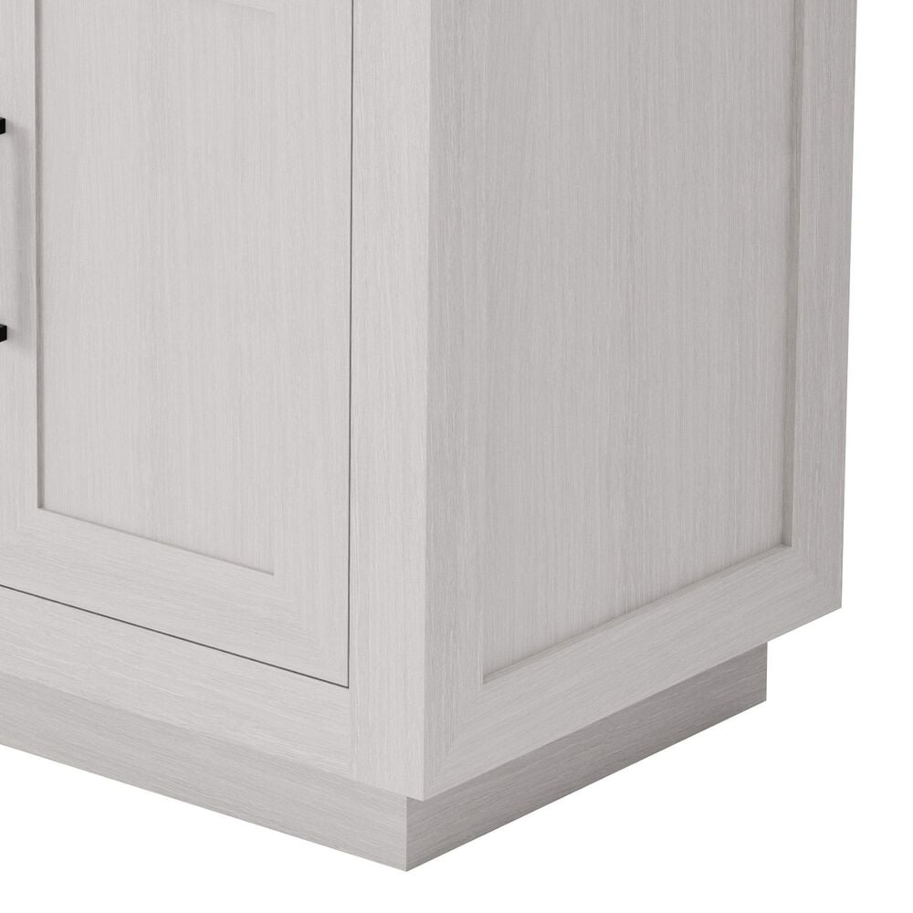 Lexora Home Abbey 30" Single Bathroom Vanity in White Oak with 2 cm White Carrara Marble Top and Rectangular Sink, , large