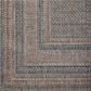 Amber Lewis x Loloi Topanga 3"11" x 5"11" Natural and Teal Indoor/Outdoor Area Rug, , large