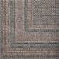 Amber Lewis x Loloi Topanga 3"11" x 5"11" Natural and Teal Indoor/Outdoor Area Rug, , large