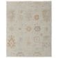 Feizy Grafton 3"6" x 5"6" Light Silver Area Rug, , large