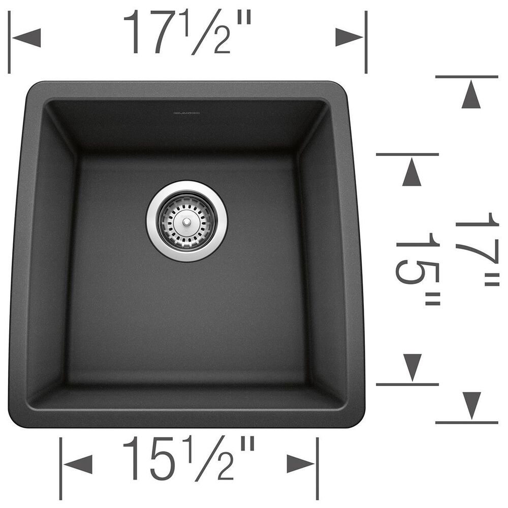 Blanco Performa 18&quot; Bar Sink in Anthracite, , large