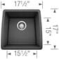 Blanco Performa 18" Bar Sink in Anthracite, , large