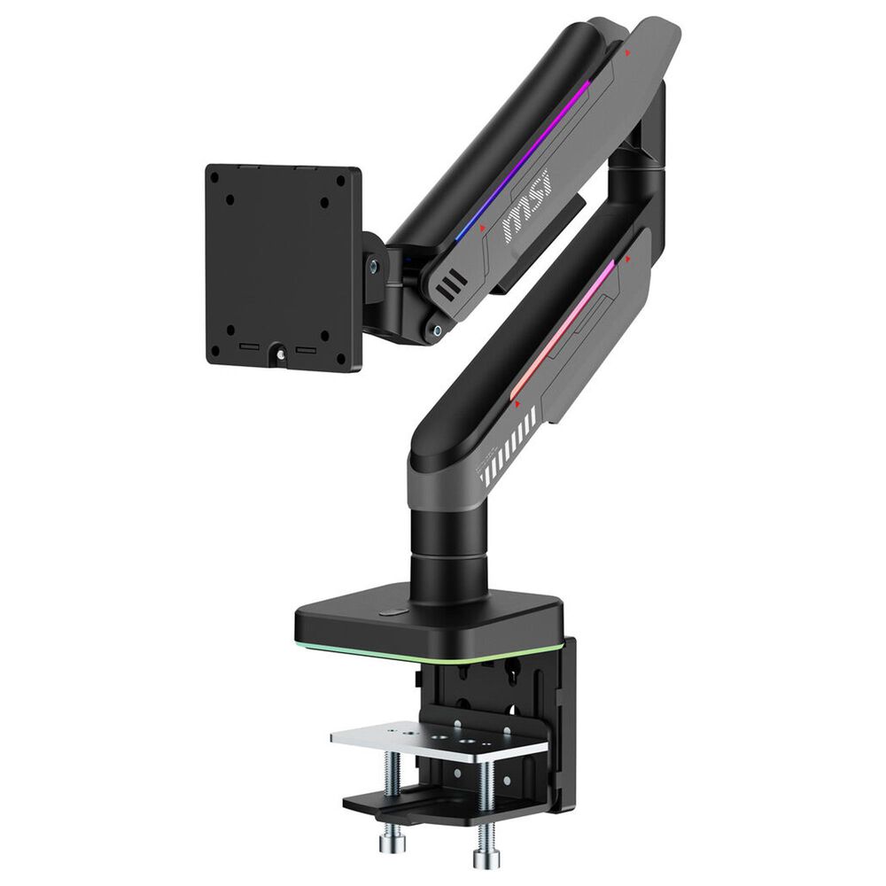 MSI Single Monitor Arm in Matte Black and Painted Gray, , large