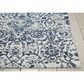 Nourison Damask DAS06 5" x 7" Ivory and Navy Area Rug, , large