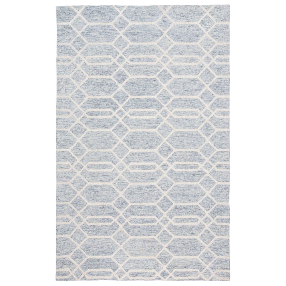 Feizy Belfort 8777F Blue and Gray 12" x 15" Area Rug, , large