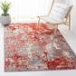 Safavieh Aston 3" x 5" Red and Grey Area Rug, , large