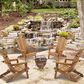 Hearth and Haven Outdoor Folding Adirondack Chair in Light Brown (Set of 2), , large