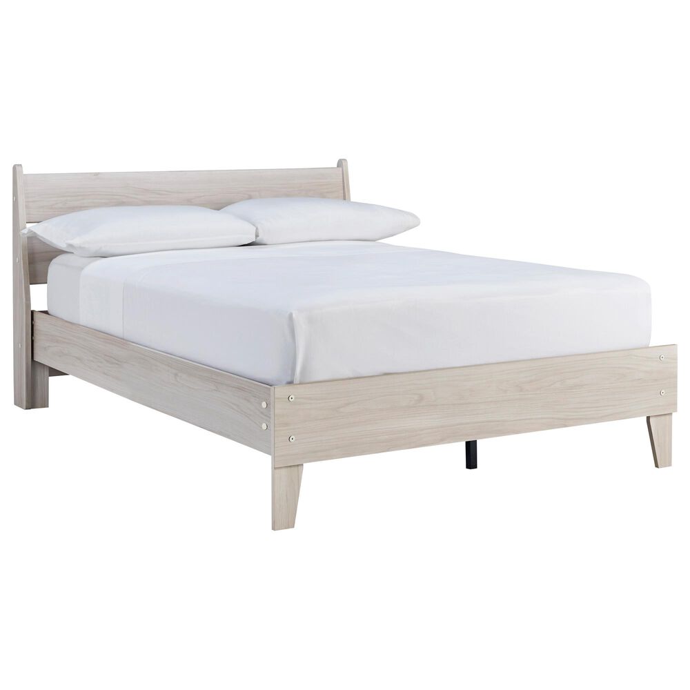 signature design by ashley socalle twin platform bed in natural nebraska furniture mart