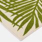 Central Oriental Terrace Tropic Tropical 5" x 7"3" Snow and Leaf Area Rug, , large
