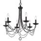 Golden Lighting Mirabella 6-Light Chandelier in Matte Black, , large