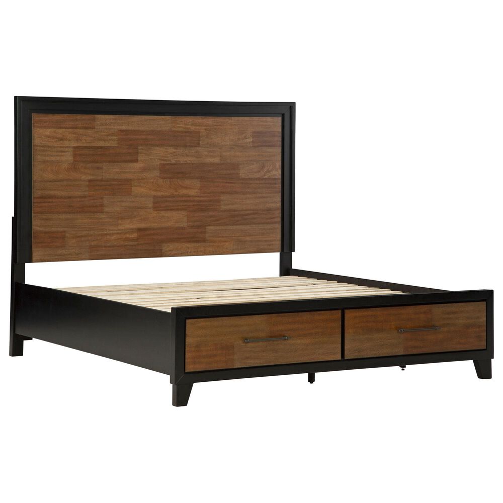 Ashley Kraeburn 3-Piece King Bedroom Set in Brown and Black, , large