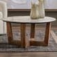 Slatehouse Wexler Round Cocktail Table in Brown and Gray, , large