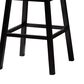 Baxton Studio Theron Swivel Bar Stool with Grey Cushion in Espresso (Set of 2), , large