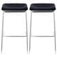Zuo Modern Lids Barstool in Dark Gray and Silver (Set of 2), , large