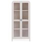 Urban Home Drake Glass Door Wooden Bookcase in Sugar, , large