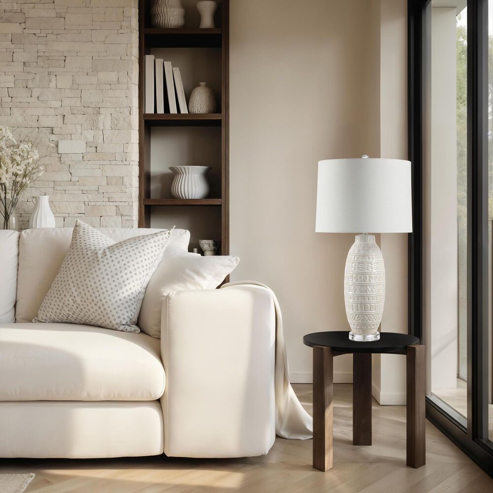Renwil Sereno Table Lamp in White and Clear, , large