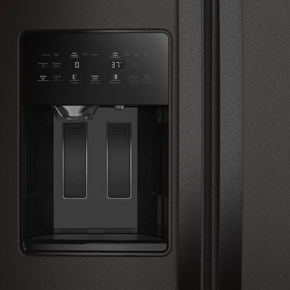 Whirlpool 28.7 Cu. Ft. Freestanding Side by Side Refrigerator in Black Stainless, , large