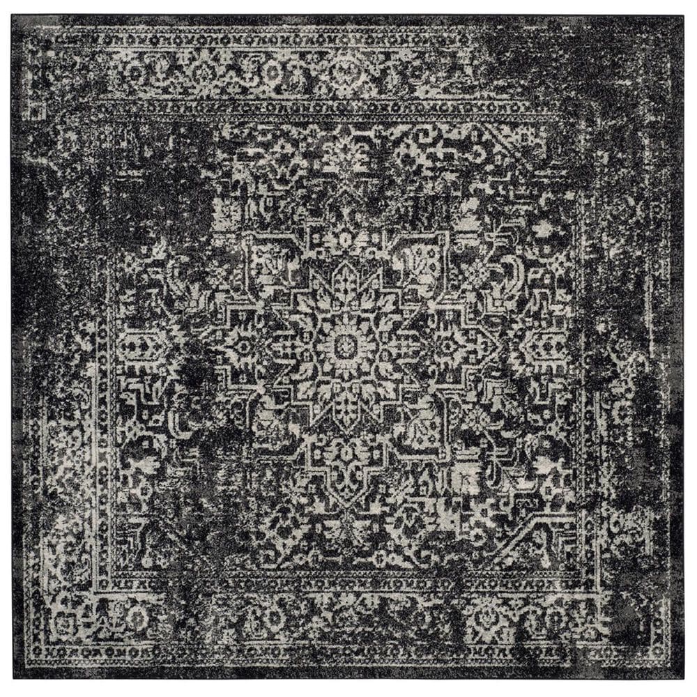 Safavieh Evoke EVK256R 5"1" Square Black and Grey Area Rug, , large