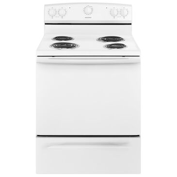 Amana 30" Electric Range with Warm Hold in White, , large