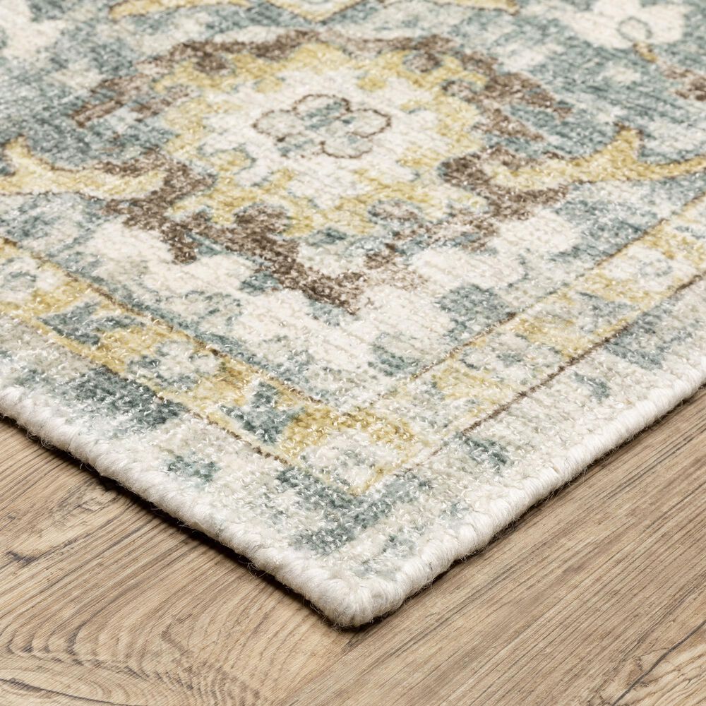 Oriental Weavers Windham WIN06 Ivory and Blue 10&#39; x 14&#39; Area Rug, , large