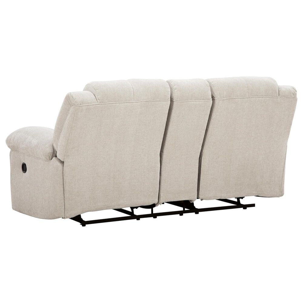 Ashley Orlen Manual Double Reclining Loveseat with Console in Winter, , large