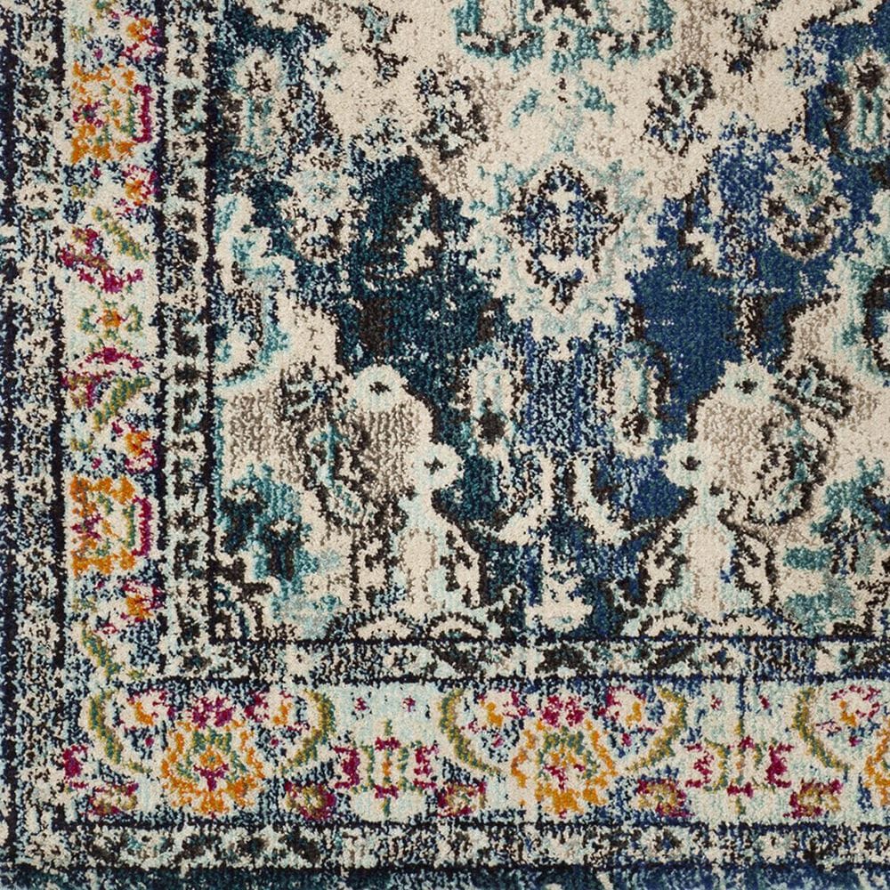 Safavieh Monaco MNC243N-222 2&#39;2&quot; x 22&#39; Navy/Light Blue Runner, , large