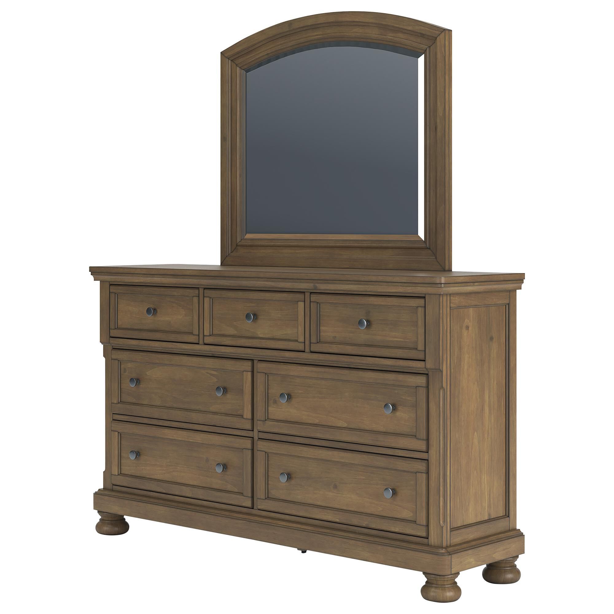 Ashley Feddinger 4-Piece Queen Storage Bedroom Set in Chestnut Brown