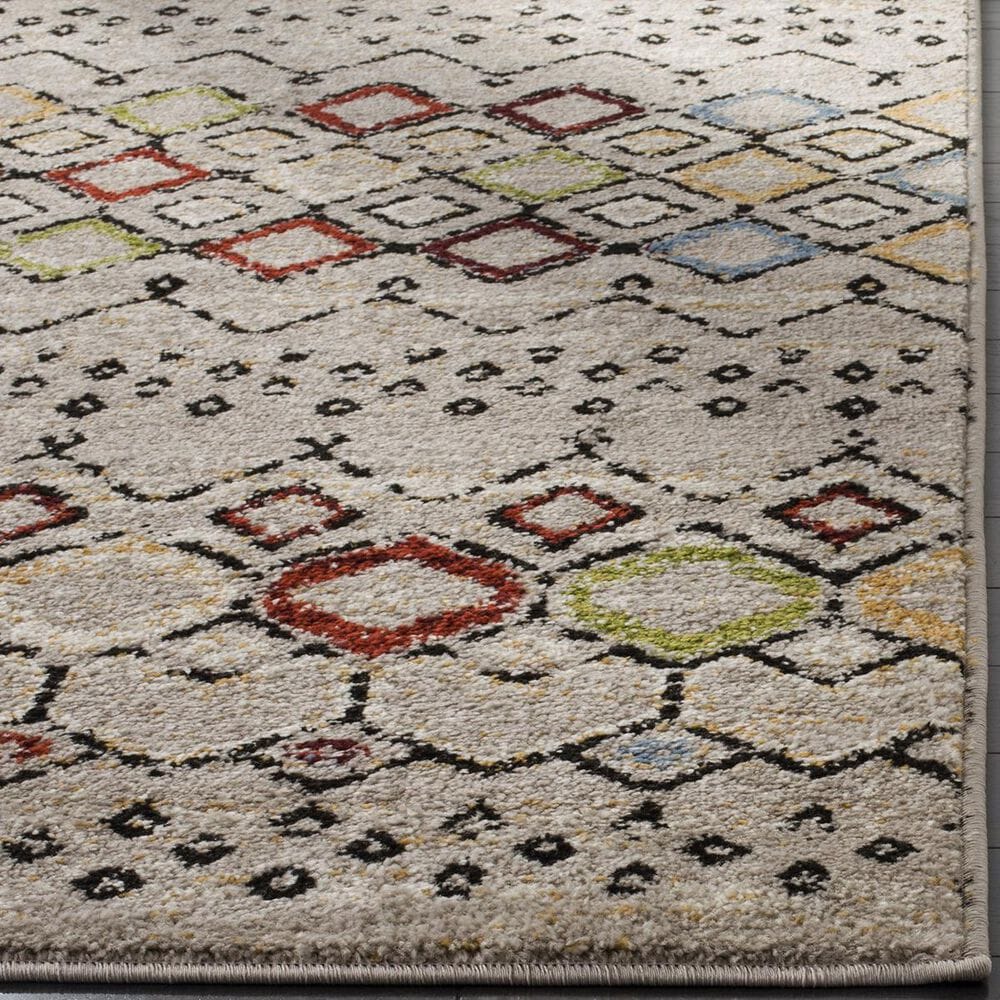 Safavieh Amsterdam AMS108G-5SQ 5&#39;1&quot; Square Light Grey/Multi Area Rug, , large