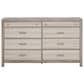 Boulder & Pine Asher King Upholstered Bed with Dresser and Nightstand in Gray, , large