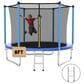HOMLUX 8" Outdoor Trampoline Sports in Blue, , large
