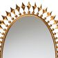 Baxton Studio Rogier Metal Accent Wall Mirror in Antique Gold Leaf, , large