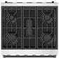 Thor Kitchen Gordon Ramsay 4.6 Cu. Ft. Professional Gas Range with Black Handle Kit in Stainless Steel, , large