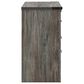 Ashley Frandern 5-Piece Full Bookcase Bedroom Set in Rustic Warm Gray, , large